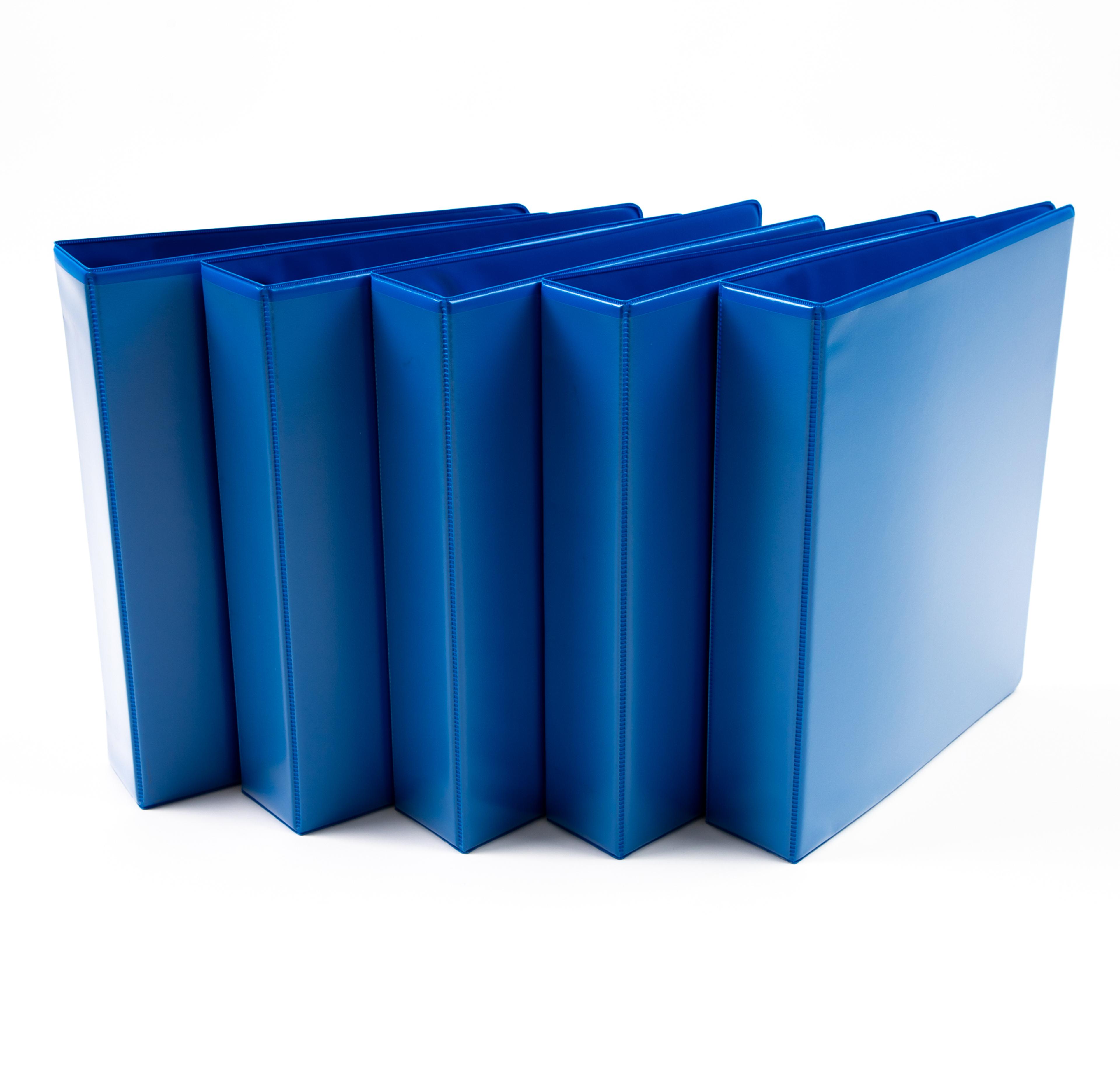  Four Ring Presentation Ring Binder - A4 - Blue - 54mm Spine/40mm Capacity - Pack of 10
