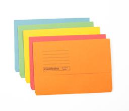 Classmates Document Wallet - Foolscap - Assorted - Pack of 50