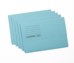 Classmates Document Wallet - Foolscap - Blue - Pack of 50