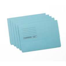 Classmates Document Wallet - Foolscap - Blue - Pack of 50