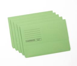 Classmates Document Wallet - Foolscap - Green - Pack of 50
