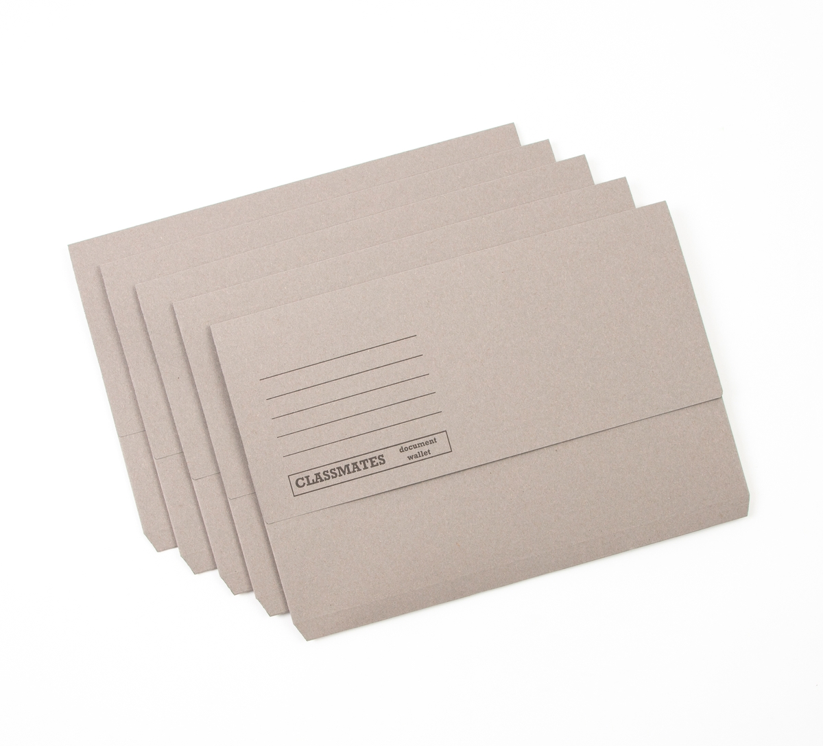 Classmates Document Wallet - Foolscap - Grey - Pack of 50 | HC1247965 ...