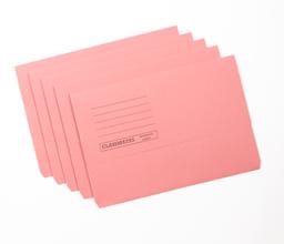 Classmates Document Wallet - Foolscap - Pink - Pack of 50