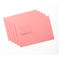 Classmates Document Wallet - Foolscap - Pink - Pack of 50