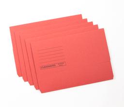 Classmates Document Wallet - Foolscap - Red - Pack of 50