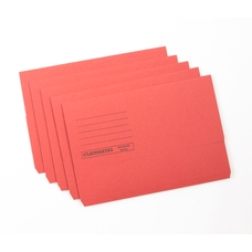 Classmates Document Wallet - Foolscap - Red - Pack of 50