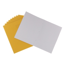 Classmates A4 Exercise Book 80 Page, 5mm Squared, Yellow - Pack of 50