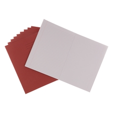 Classmates A4 Exercise Book 80 Page, 8mm Ruled With Margin / Plain Alternate, Red - Pack of 50