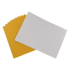Classmates A4 Exercise Book 80 Page, Top Half Plain / Bottom 15mm Ruled, Yellow - Pack of 50