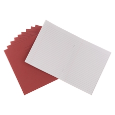 Classmates 9x7" Exercise Book 96 Page, 8mm Ruled With Margin, Red - Pack of 50