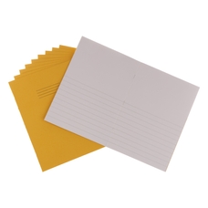 Classmates A4 Exercise Book 32 Page, Top Half Plain / Bottom 15mm Ruled, Yellow - Pack of 100