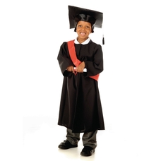 Graduation Gown - Black - 3-5 Years