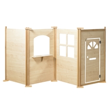 Millhouse - Maple Effect Play Panels - Square Window