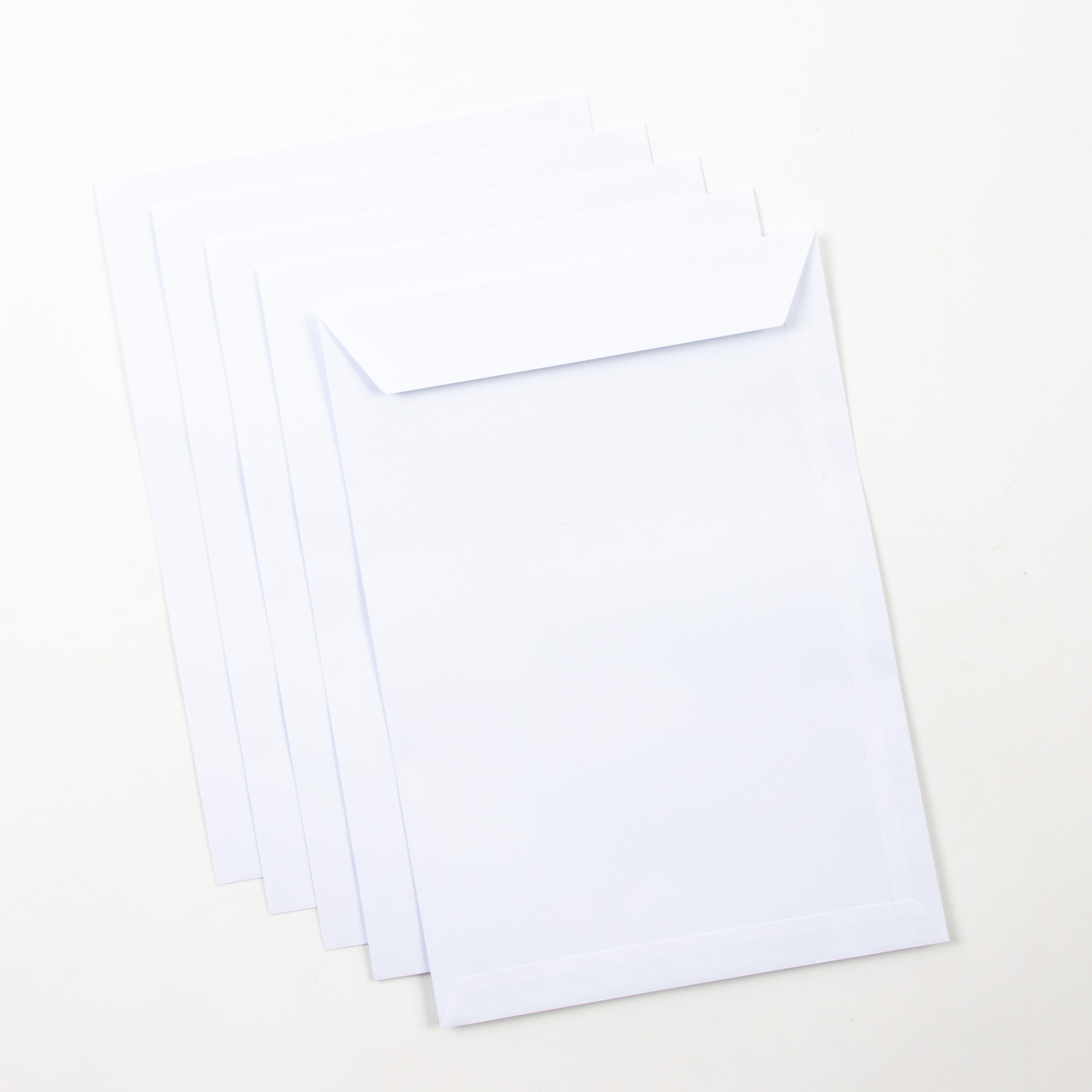 Classmates C4 White Peel and Seal Pocket Envelopes - Box of 250