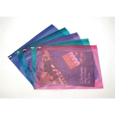 Coloured Zip Wallet A4+ Assorted - Pack of 25