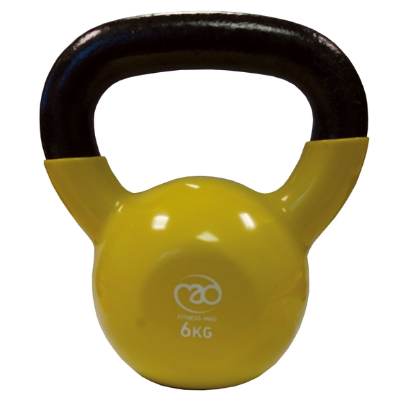 HC1310145 - Fitness Mad Kettlebell - Yellow - 6kg