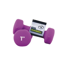 Fitness Mad Neoprene Dumbbell - Purple - 1kg - Pair