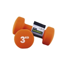 Fitness Mad Neoprene Dumbbell - Orange - 3kg - Pair