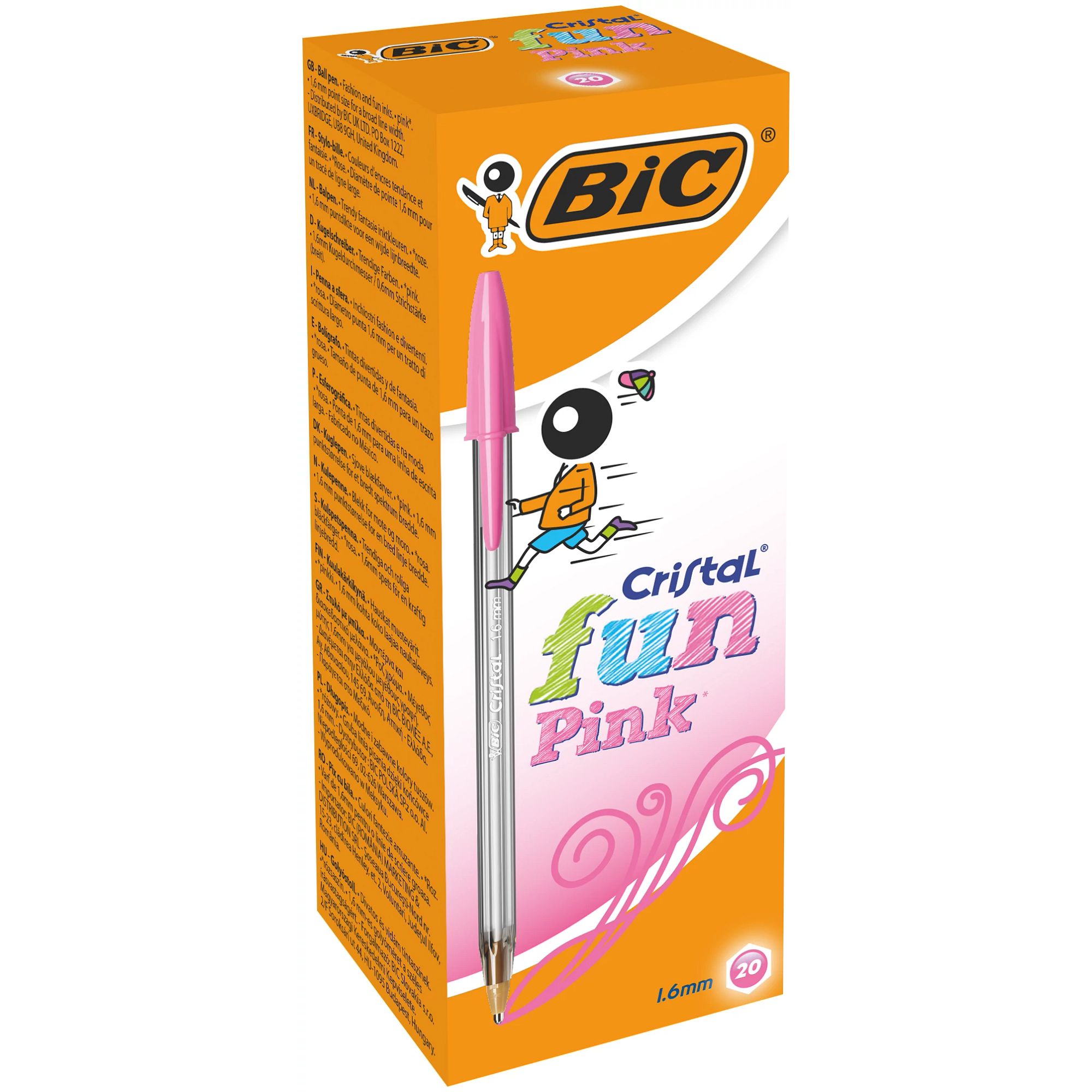 Bic Crystal Fun Pen Pink P20