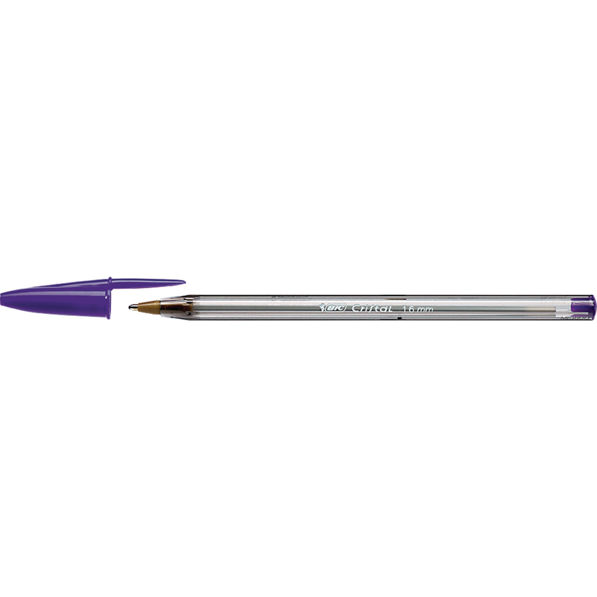 - Purple Box Of 20 1.6 Mm BIC Cristal Fun Ballpoint Pens Wide Point 