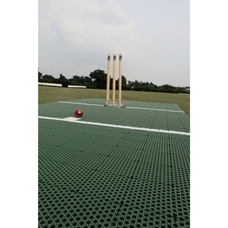 Flicx Cricket Match Pitch Practice Bat End - Green - 10 x 1.8m