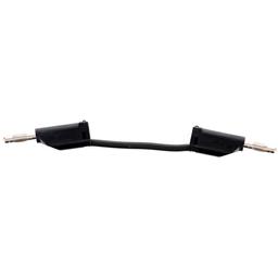 Premium Stackable Plug Lead - Black - 4mm - L100mm