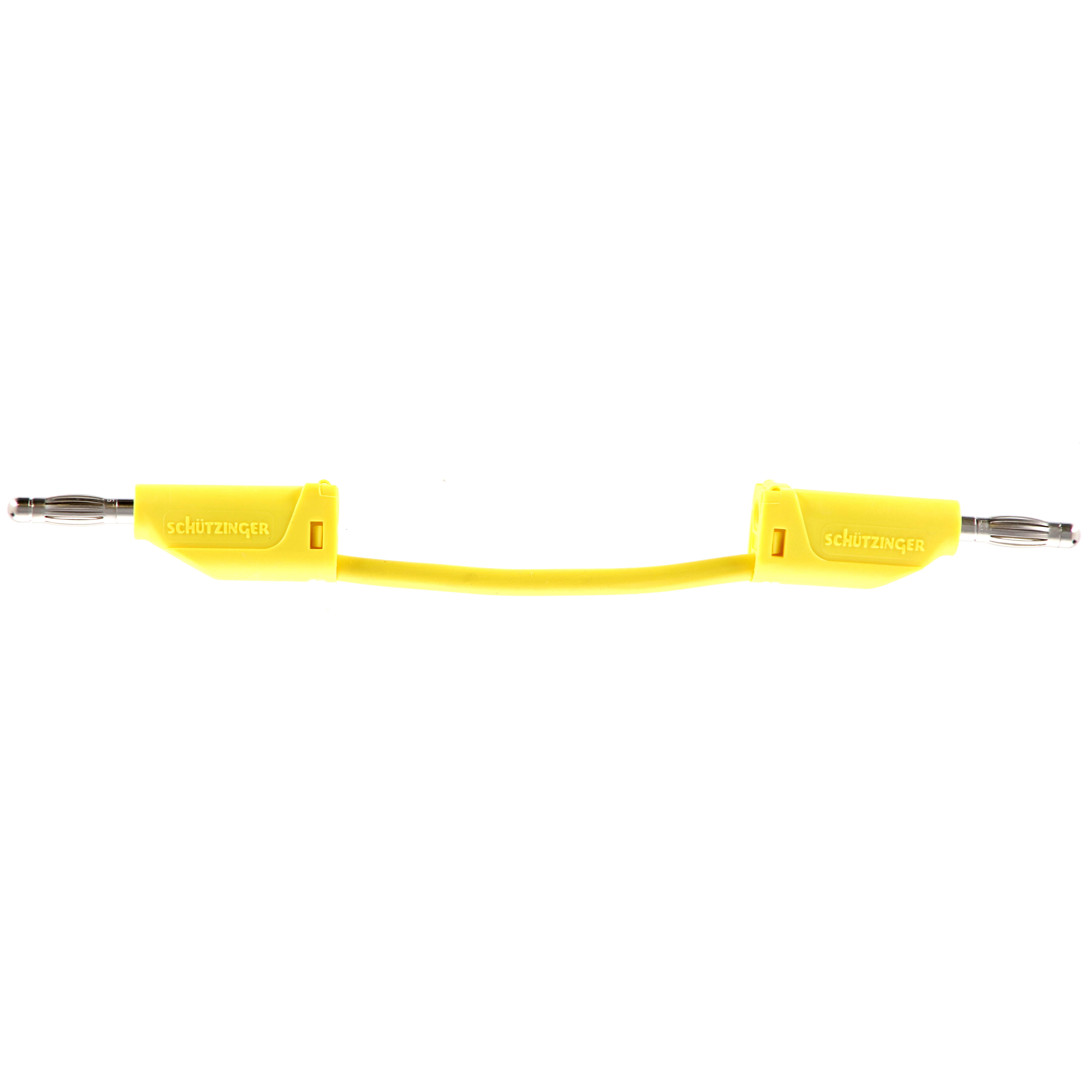 4mm Stackable Plug Lead 100mm - Yellow
