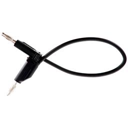 4mm Stackable Plug Lead: Black, 250mm