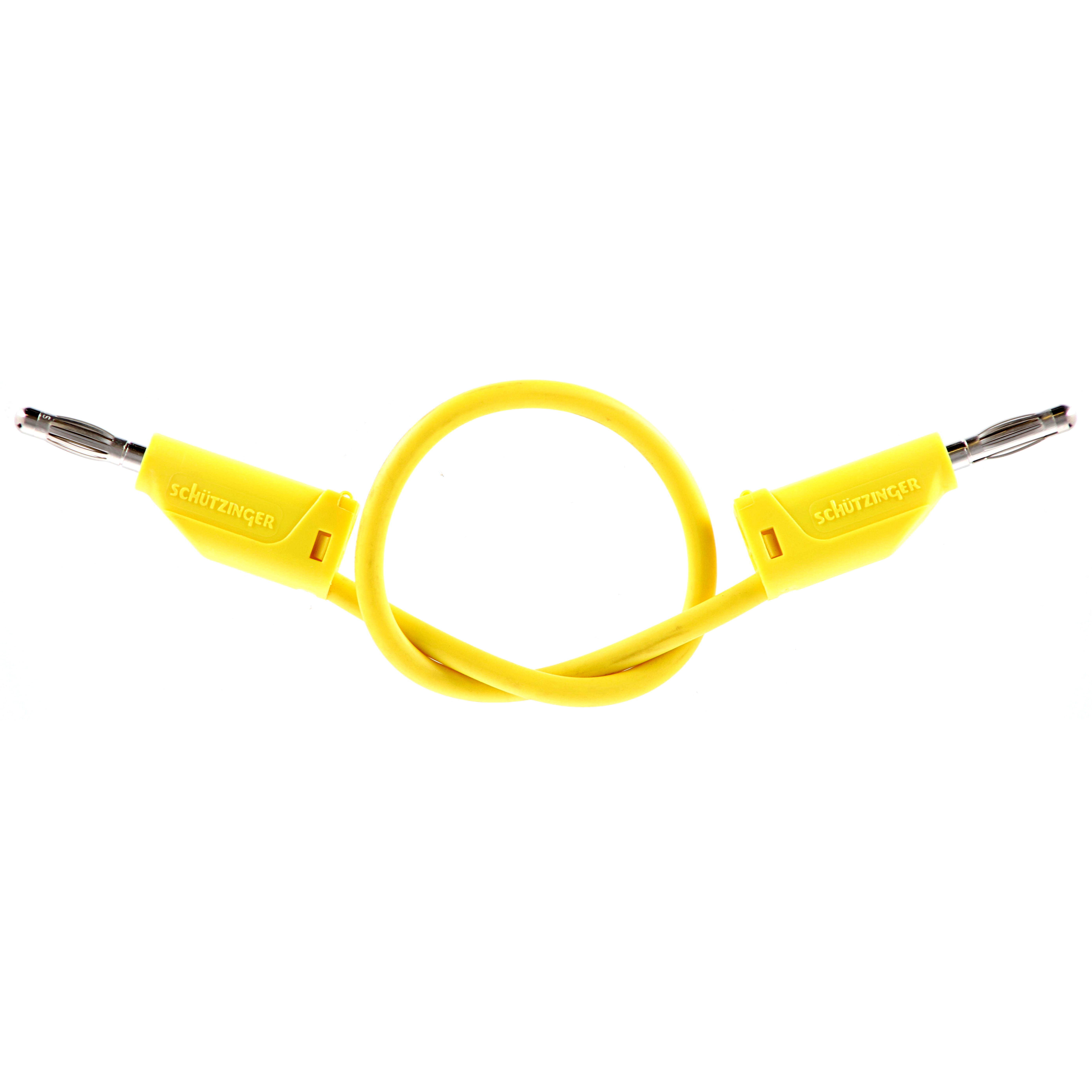4mm Stackable Plug Lead 250mm - Yellow