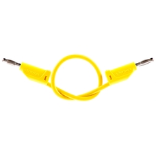 4mm Stackable Plug Lead: Yellow, 250mm