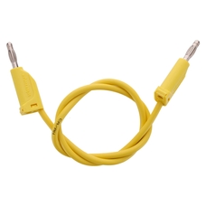 4mm Stackable Plug Lead: Yellow - 500mm