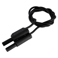 Plug Leads Safety Type with Rigid Sleeve - Black