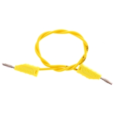 2mm Stackable Plug Lead: Yellow, 300mm