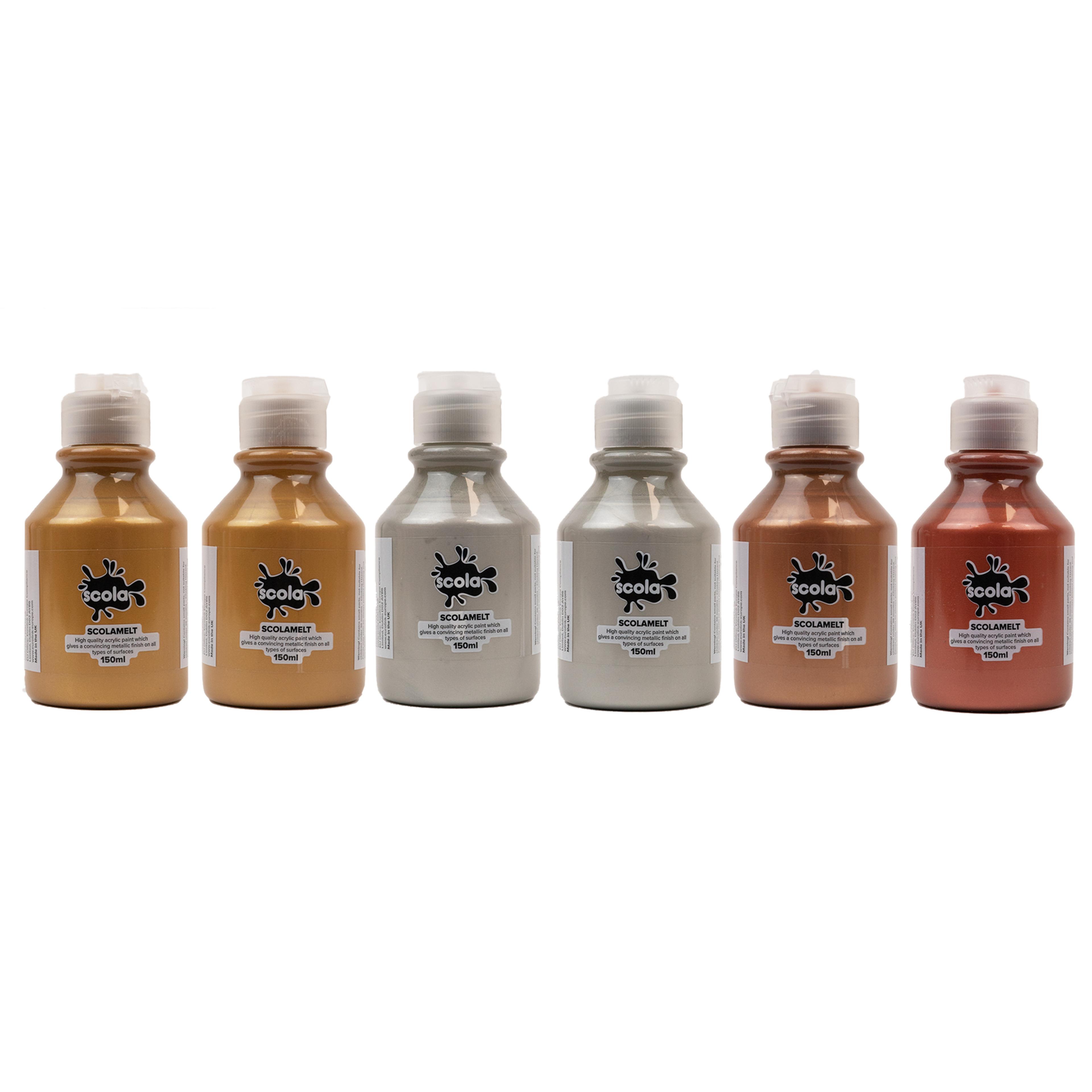 Scolamelt Metallic Paint - Pack of 6