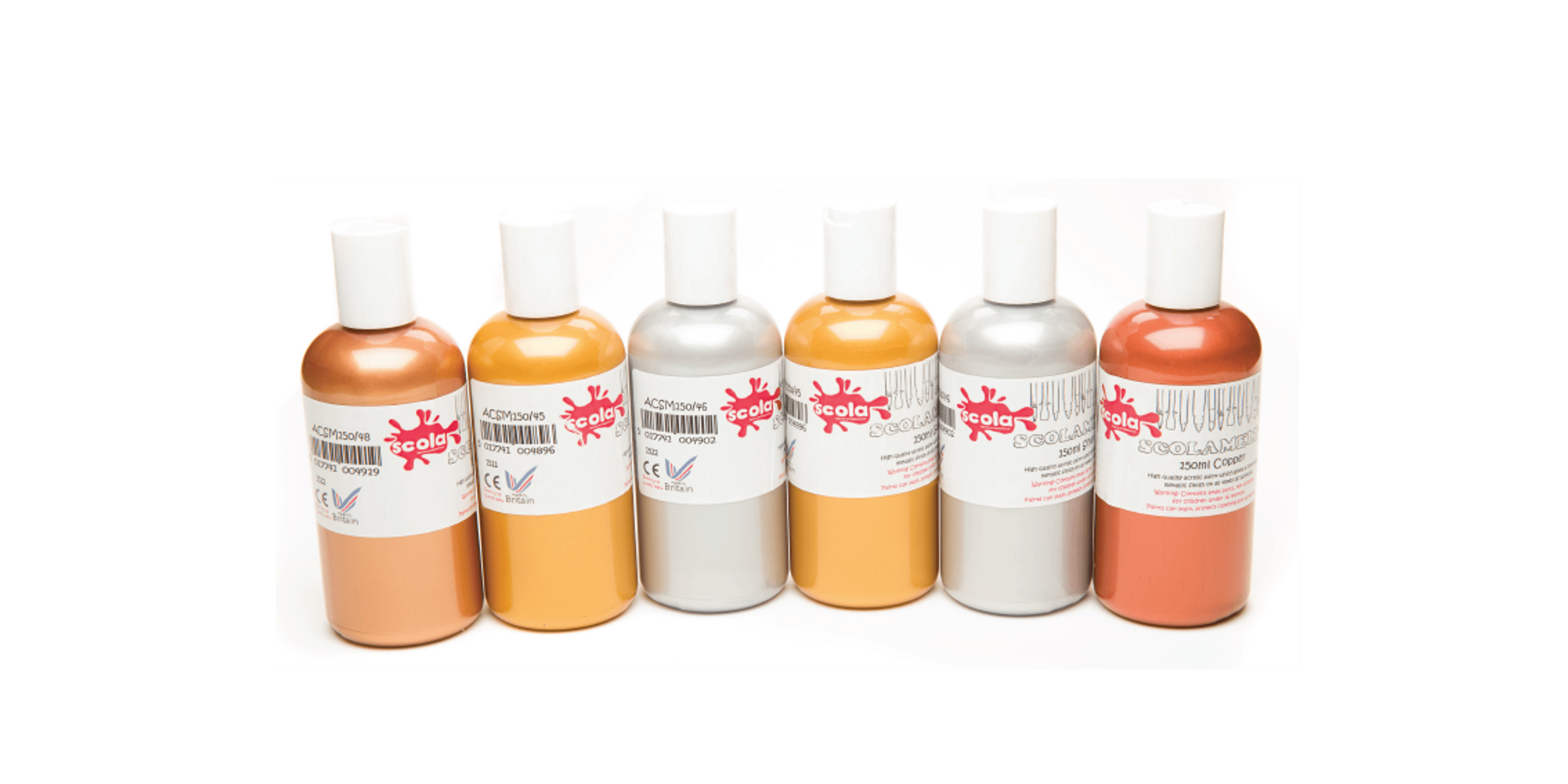Scolamelt Metallic Paint - Pack of 6