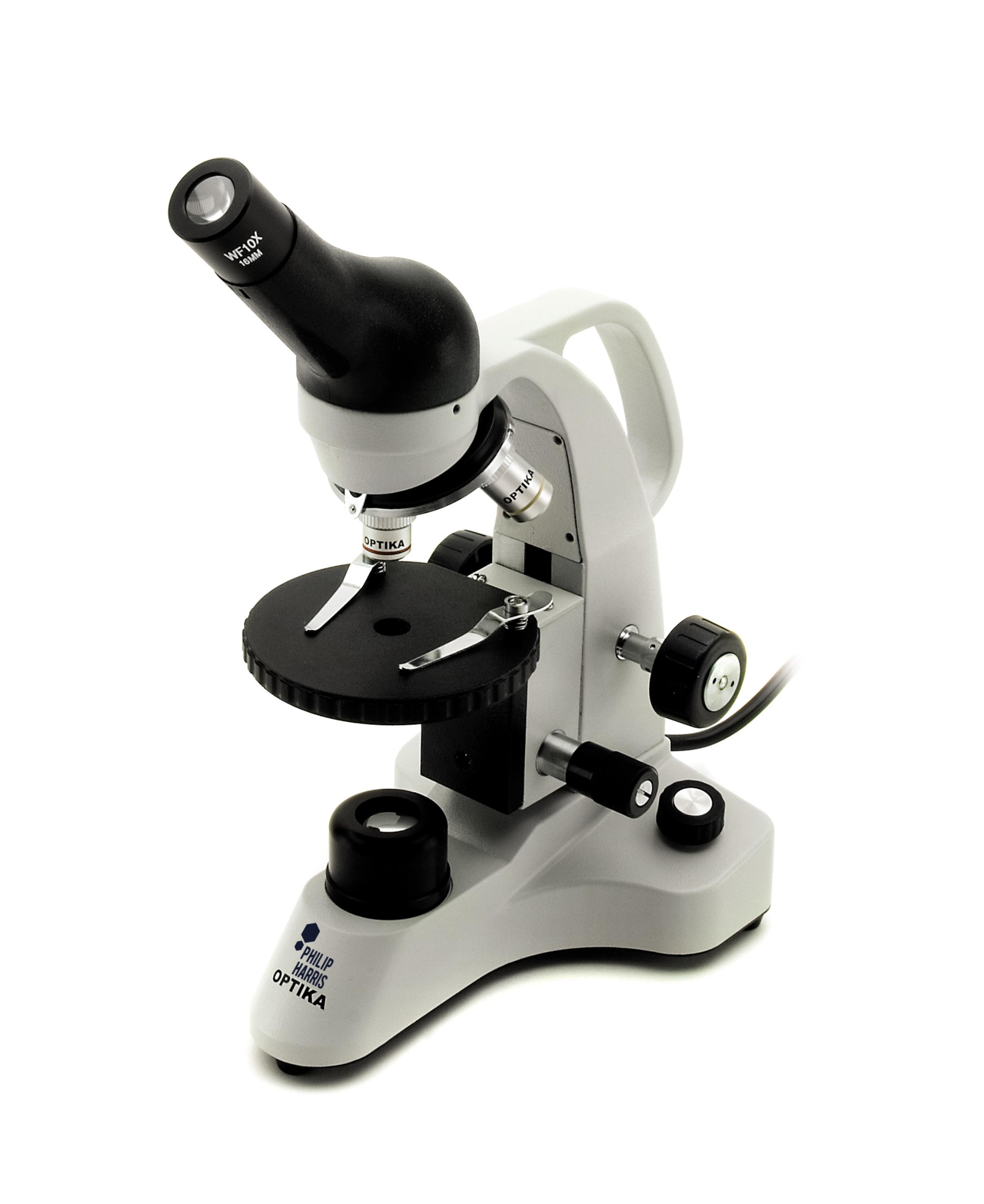 Philip Harris B-20R Monocular LED Microscope 400x