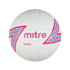 Mitre Shooter Match Netball - White - Size 5 - Pack of 12