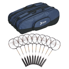 Davies Sports Power Badminton Racquet - Black - 26in - Pack of 12