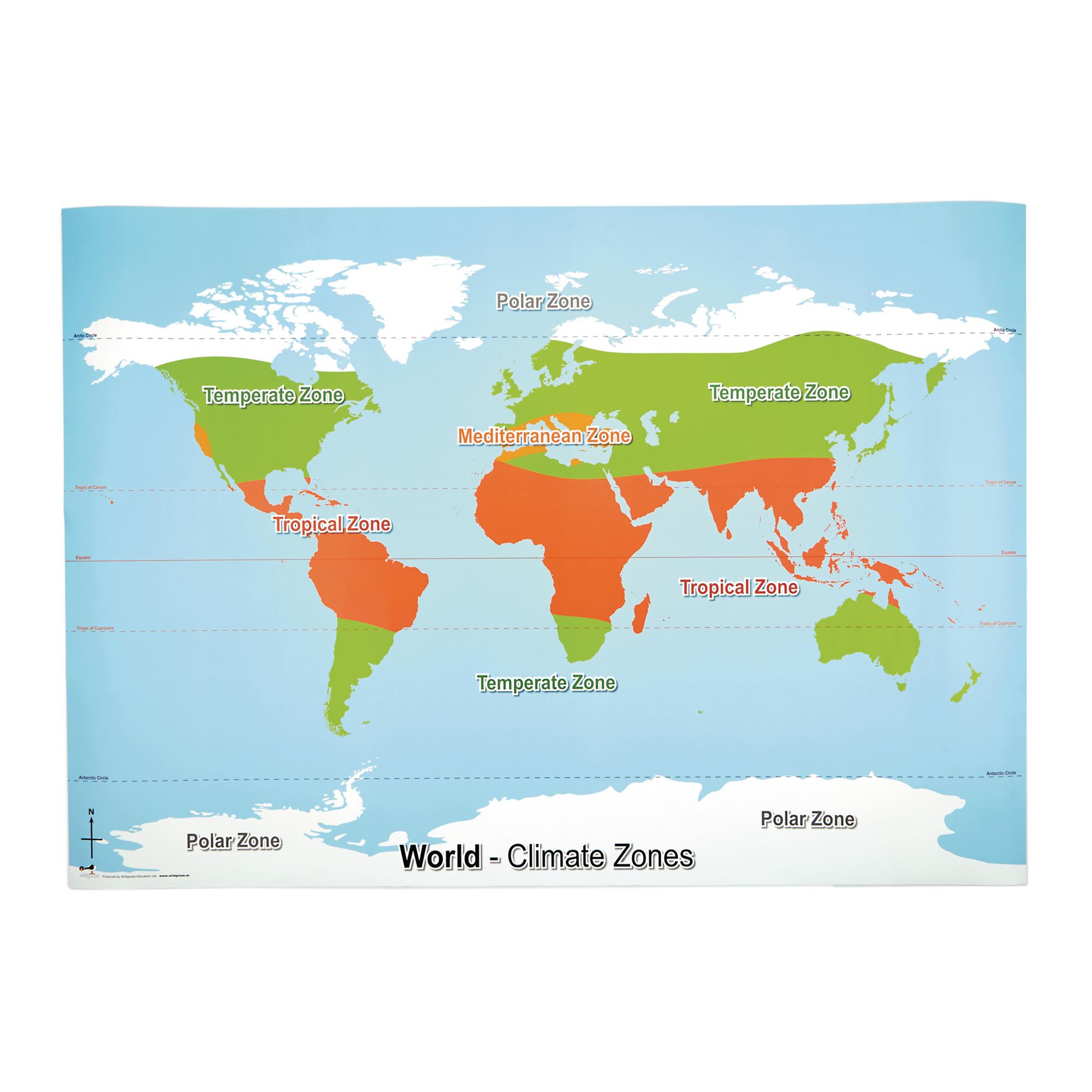 Wildgoose World Climate Zone Map