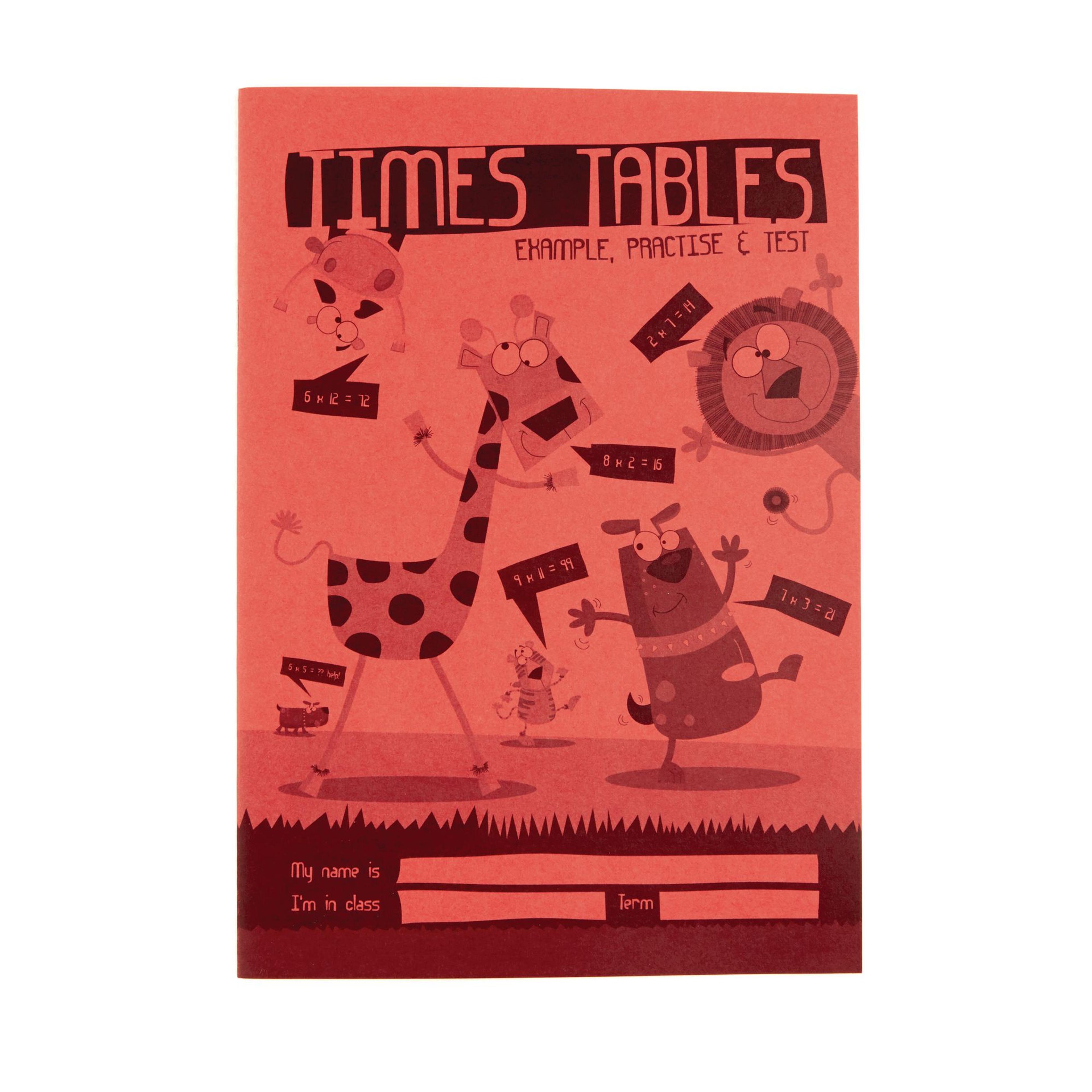 Red A5 Times Table Book - 24-Page - Pack of 30
