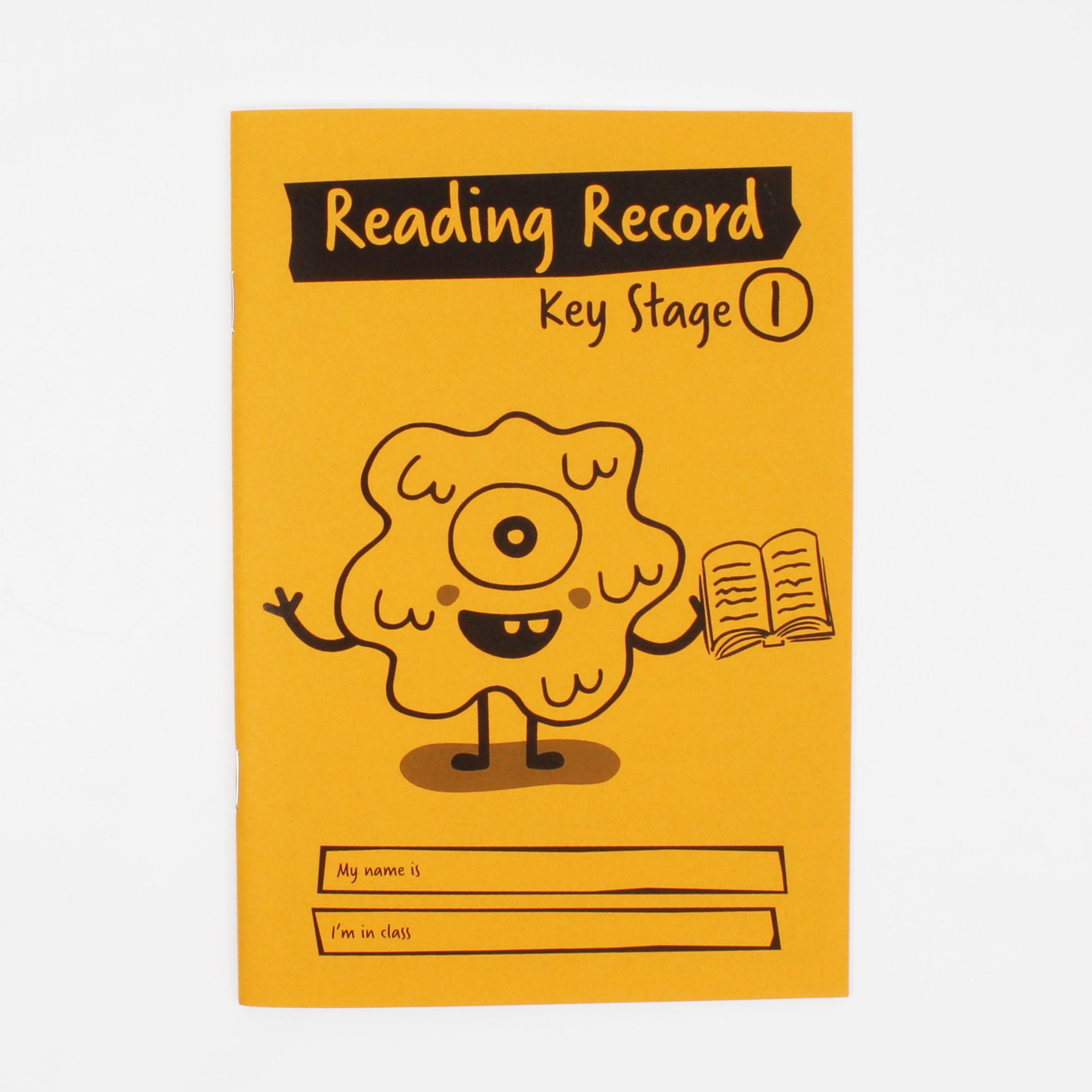 Silvine A5 Reading Record Book 36 Page, Ruled, Orange - Pack of 30