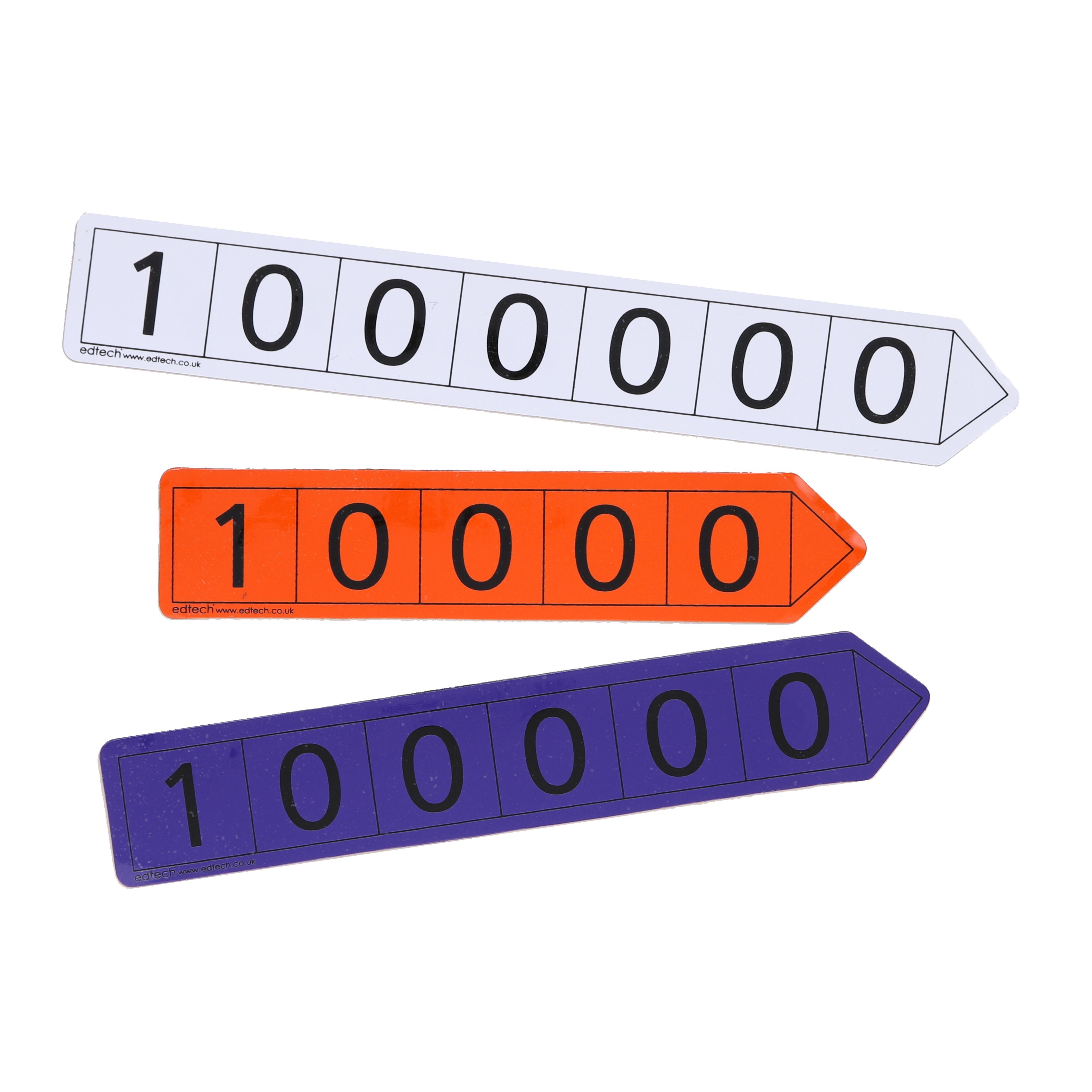 SPACERIGHT Magnetic Place Value Arrows - Millions