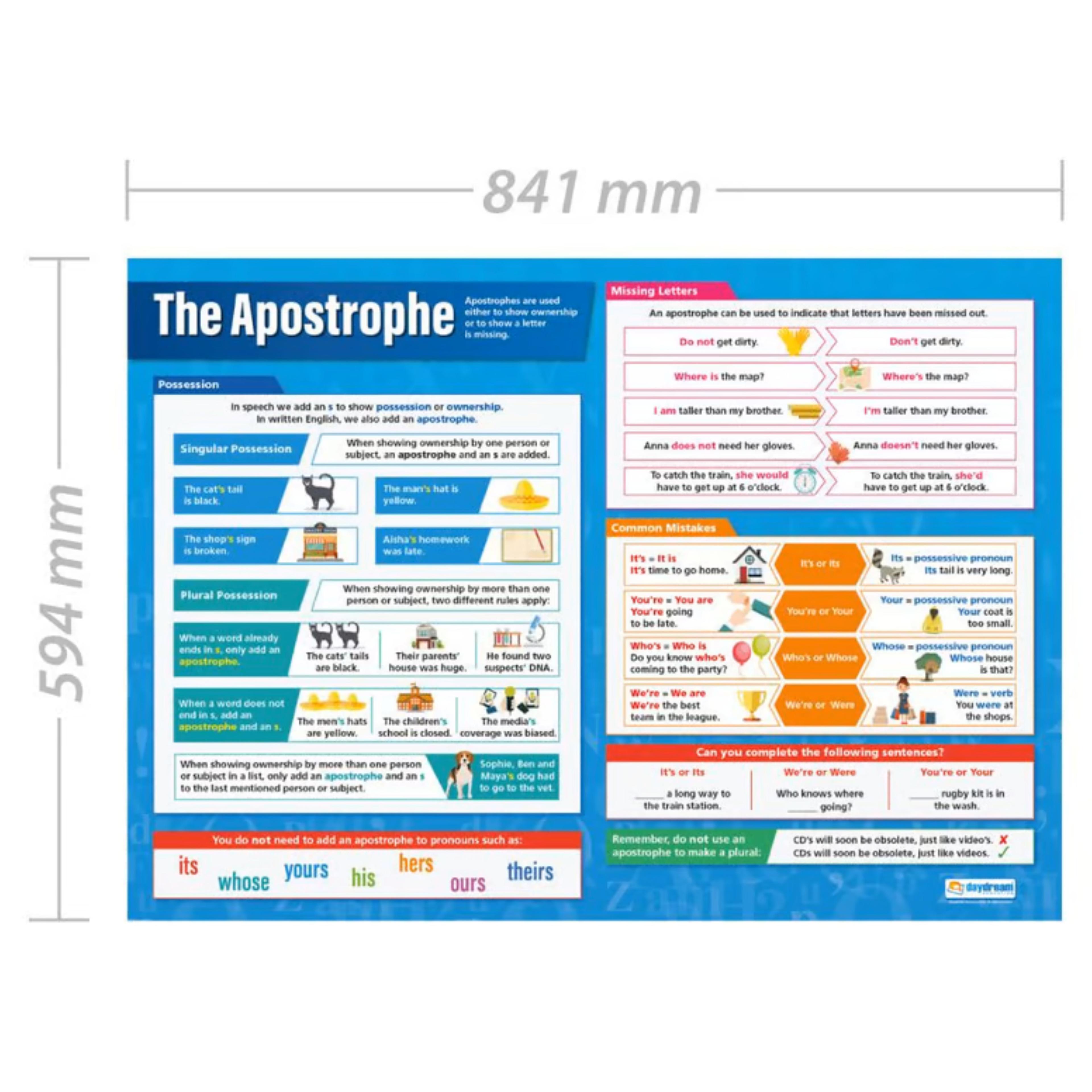 Daydream Education Apostrophe Poster