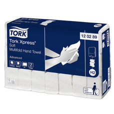 TORK Xpress Multifold Hand Towel - 2-Ply - White - Pack of 21