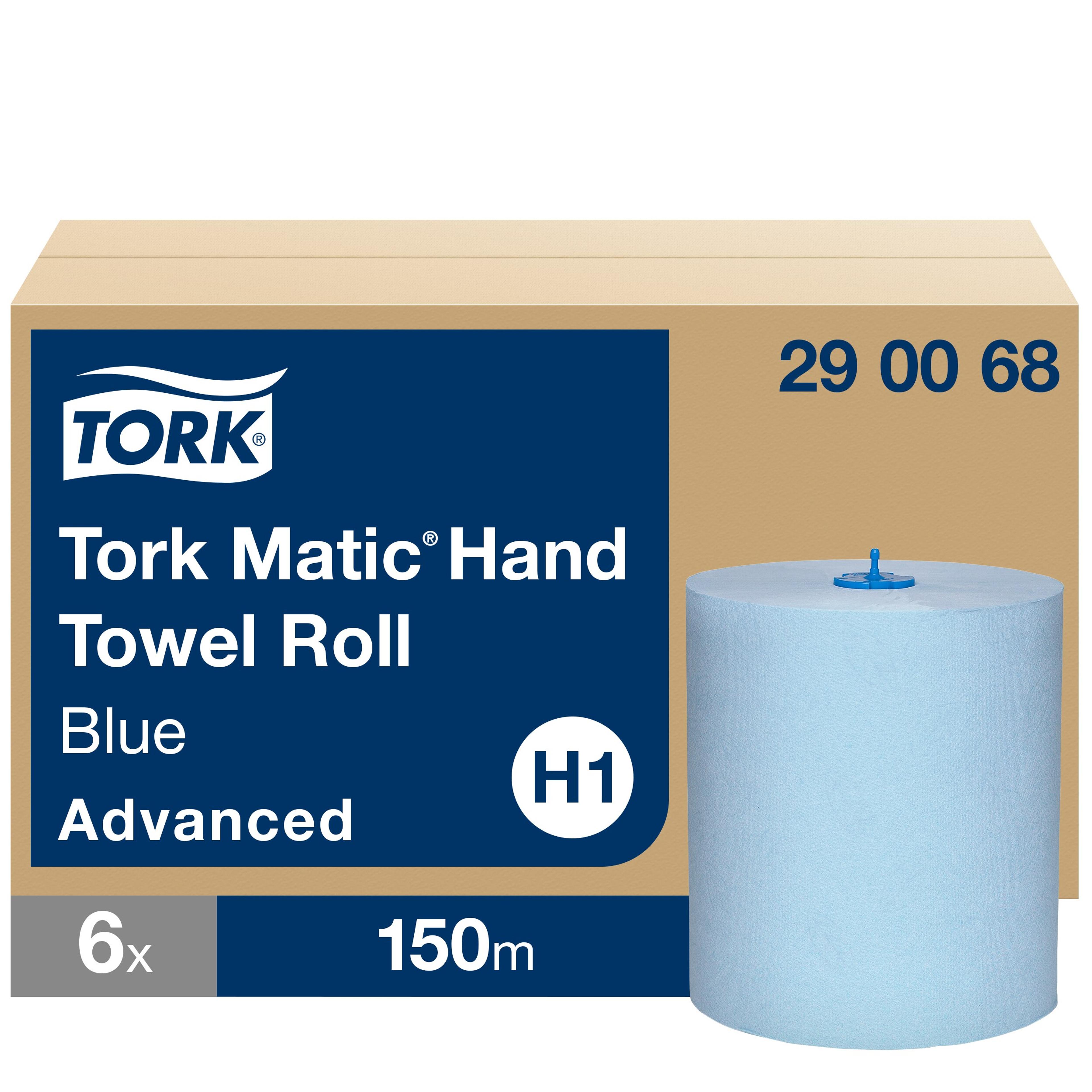 TORK Matic Blue Hand Towel Rolls - Pack of 6