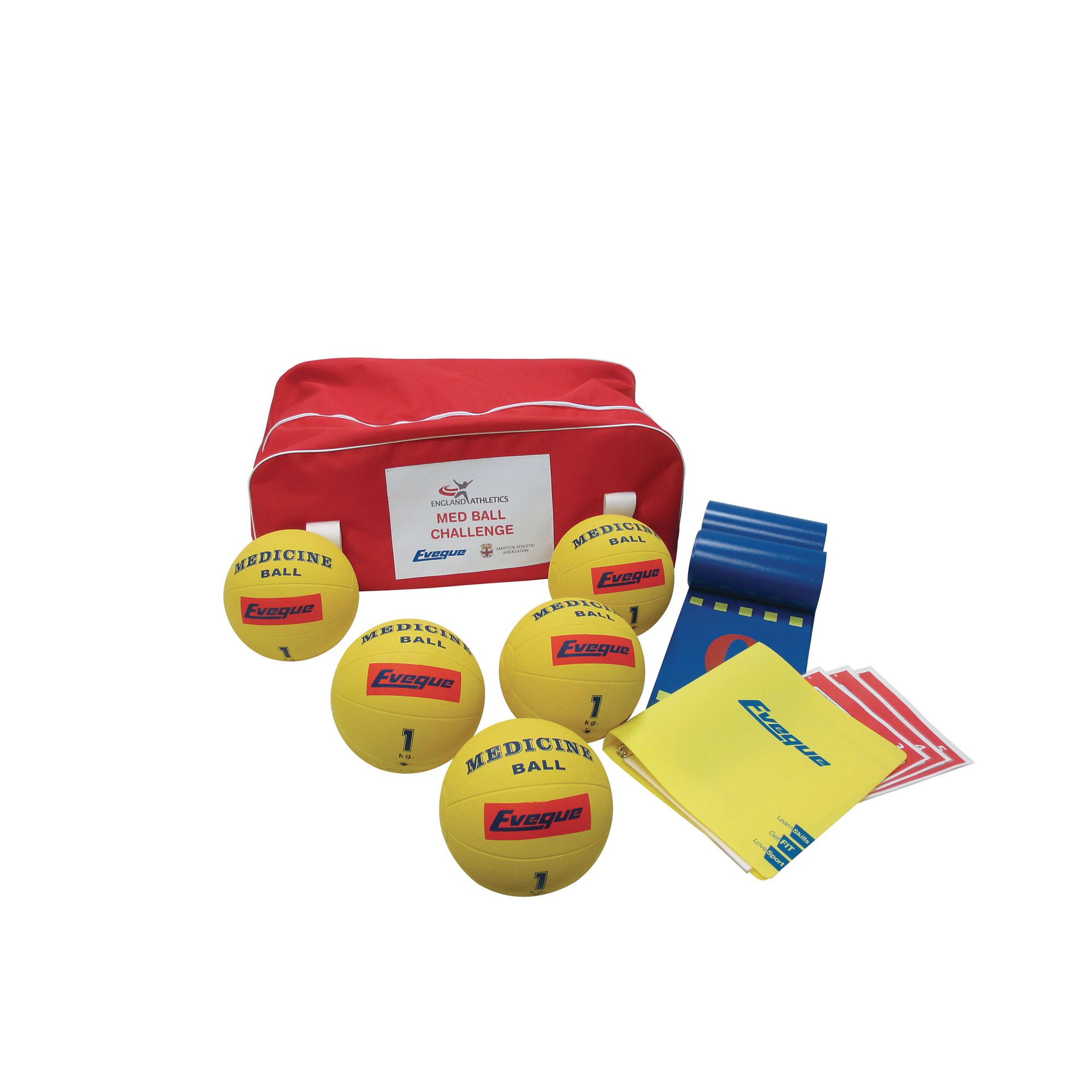 England Athletics Medicine Ball Challenge - 1kg - Pack of 5 