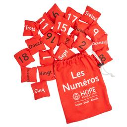French Number Bean Bags from Hope Education