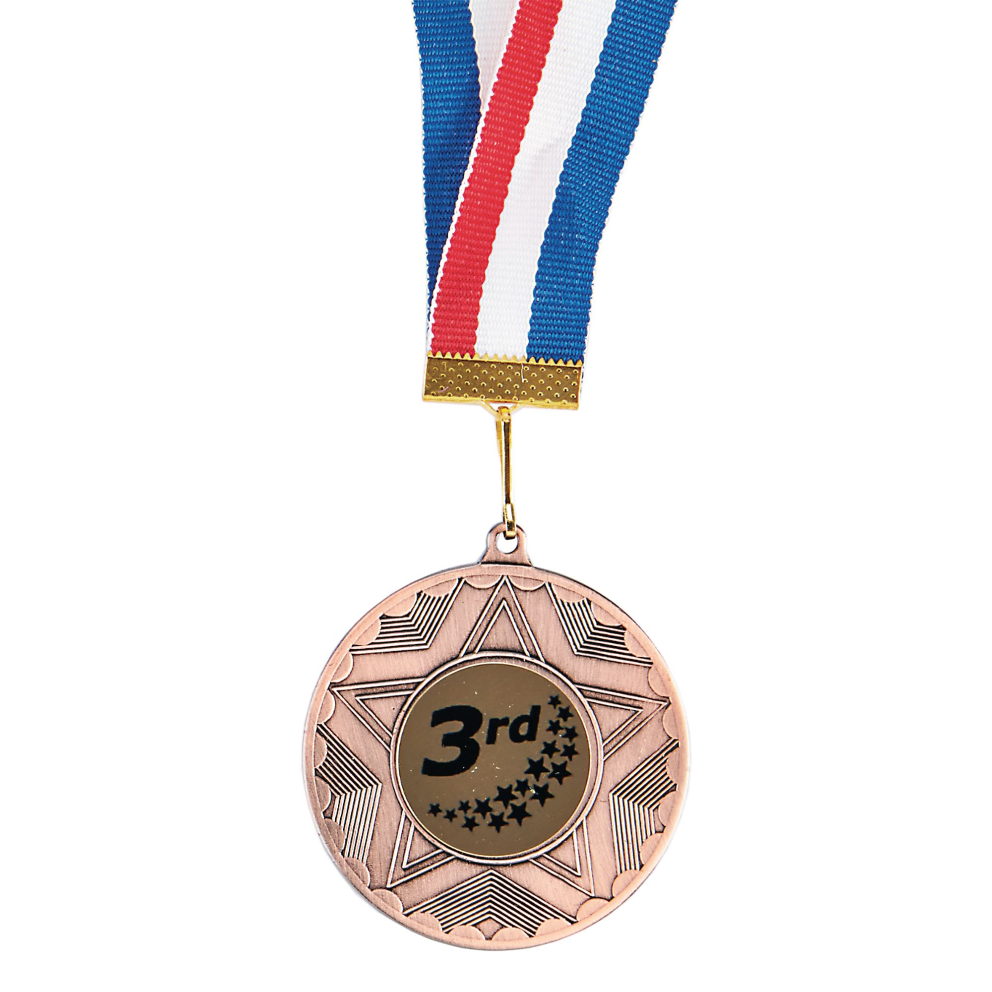 Bronze Medal On Ribbon 3rd