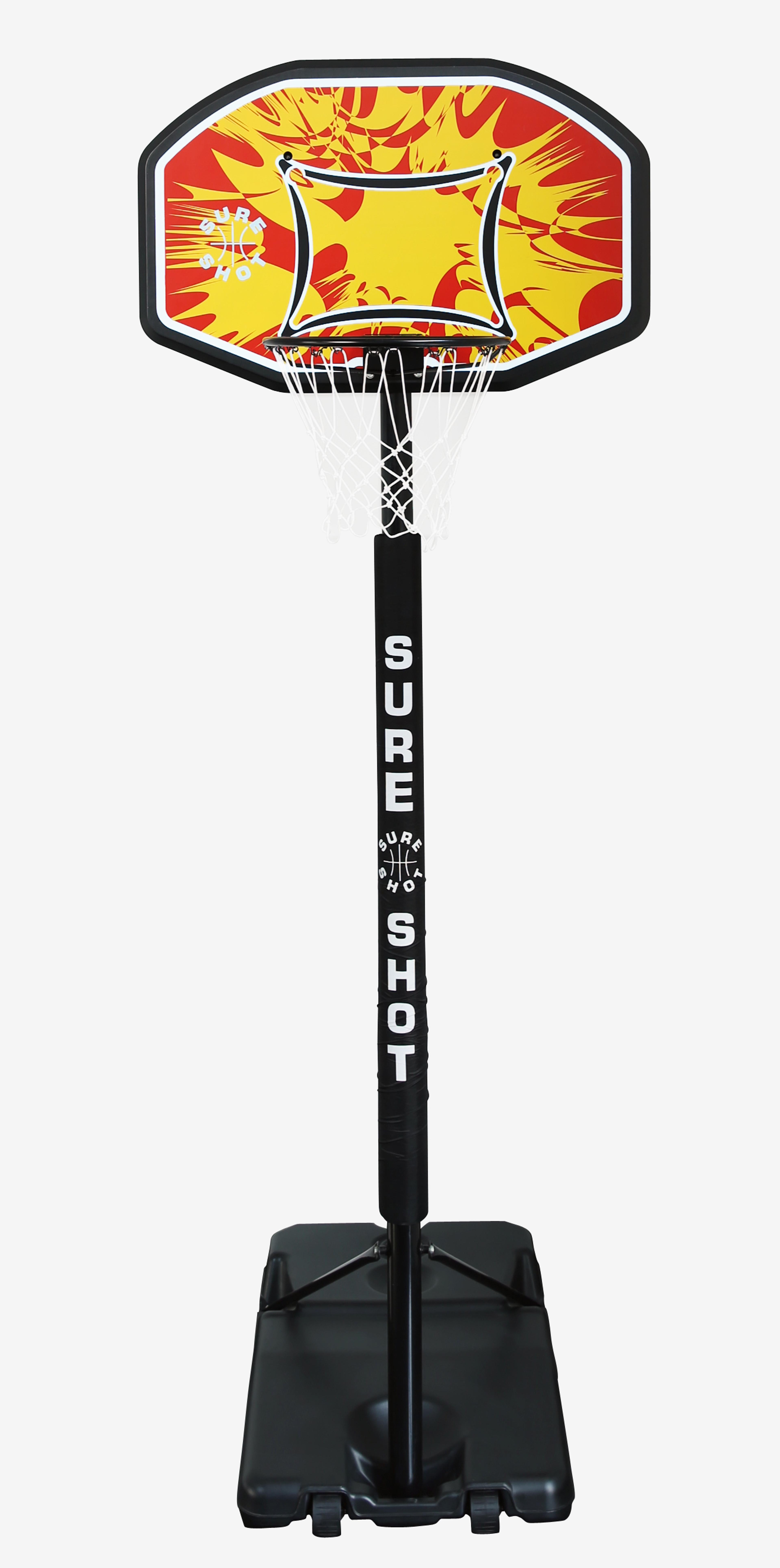 Sure Shot Telescopic Basketball Unit - Coloured Backboard