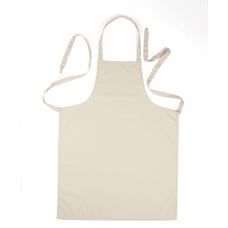 Cream Woodwork Apron With Pocket - Small